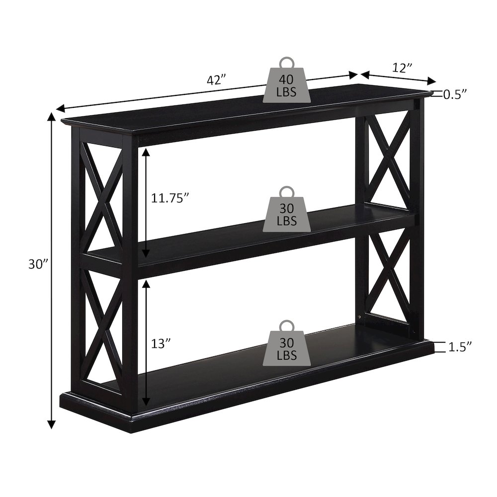 Coventry Console Table with Shelves. Picture 6