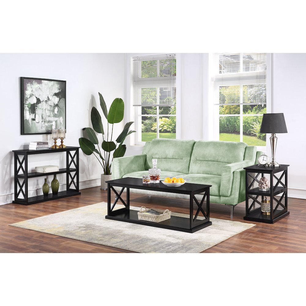 Coventry Chairside End Table with Shelves. Picture 6