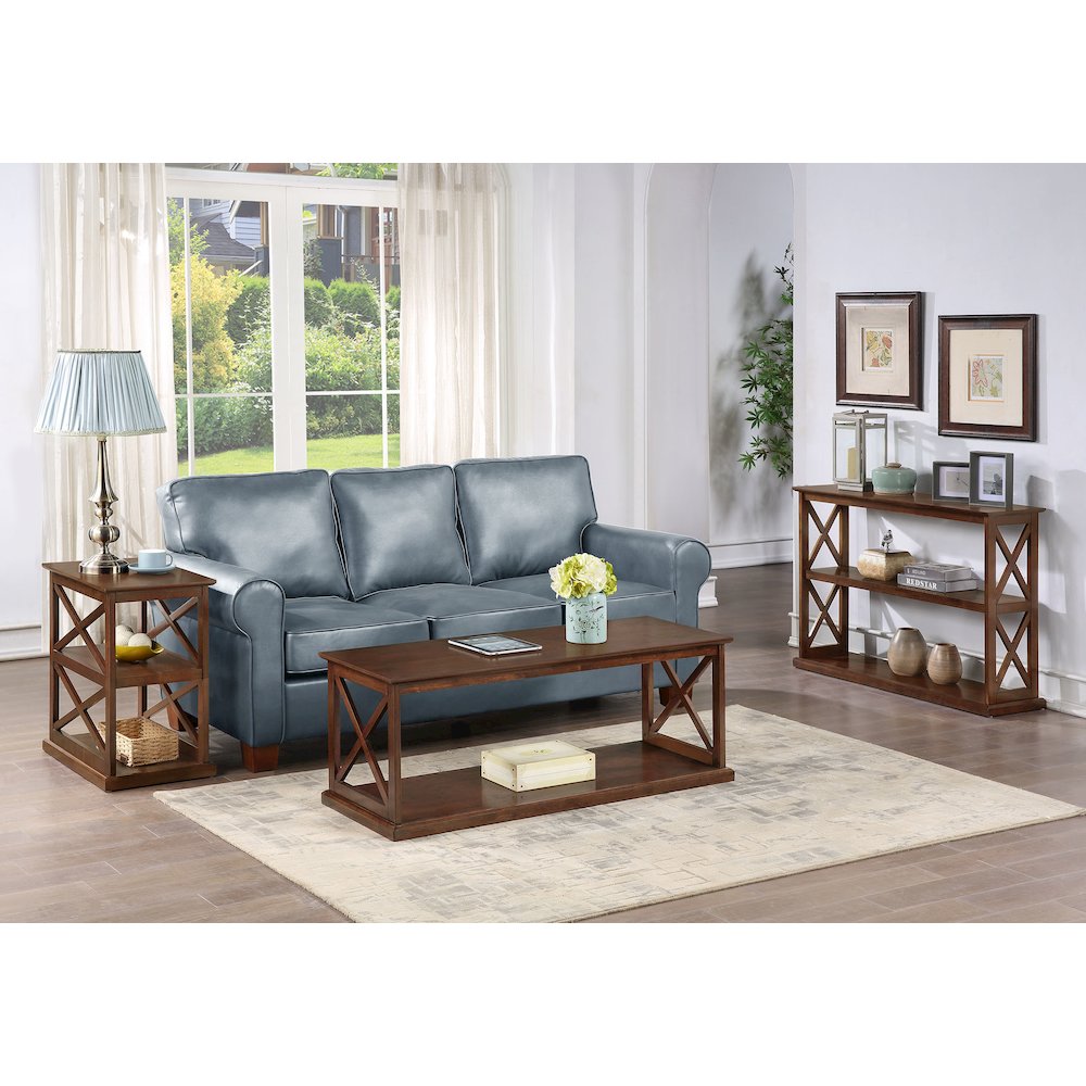 Coventry Chairside End Table with Shelves. Picture 5