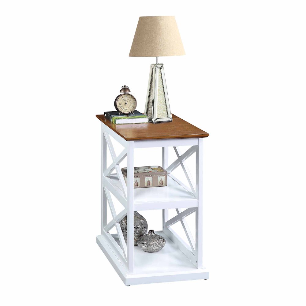 Coventry Chairside End Table with Shelves. Picture 3