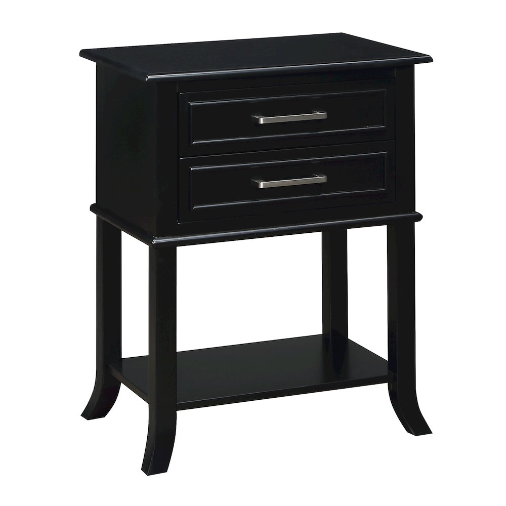 Sydney 2 Drawer Entryway Hall Table with Shelf. Picture 1