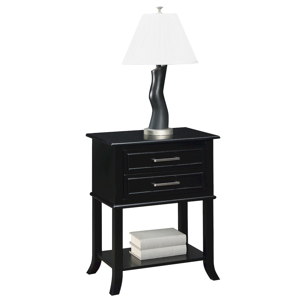 Sydney 2 Drawer Entryway Hall Table with Shelf. Picture 3