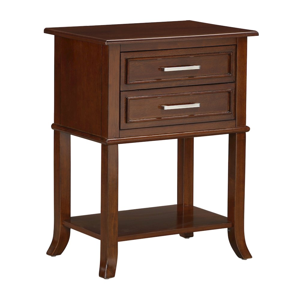 Sydney 2 Drawer Entryway Hall Table with Shelf. Picture 1
