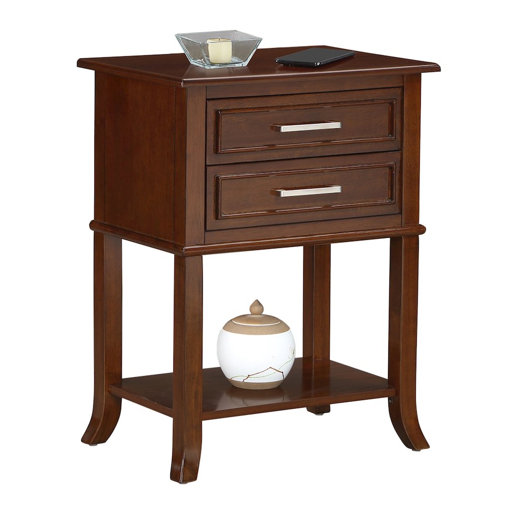 Sydney 2 Drawer Entryway Hall Table with Shelf. Picture 3