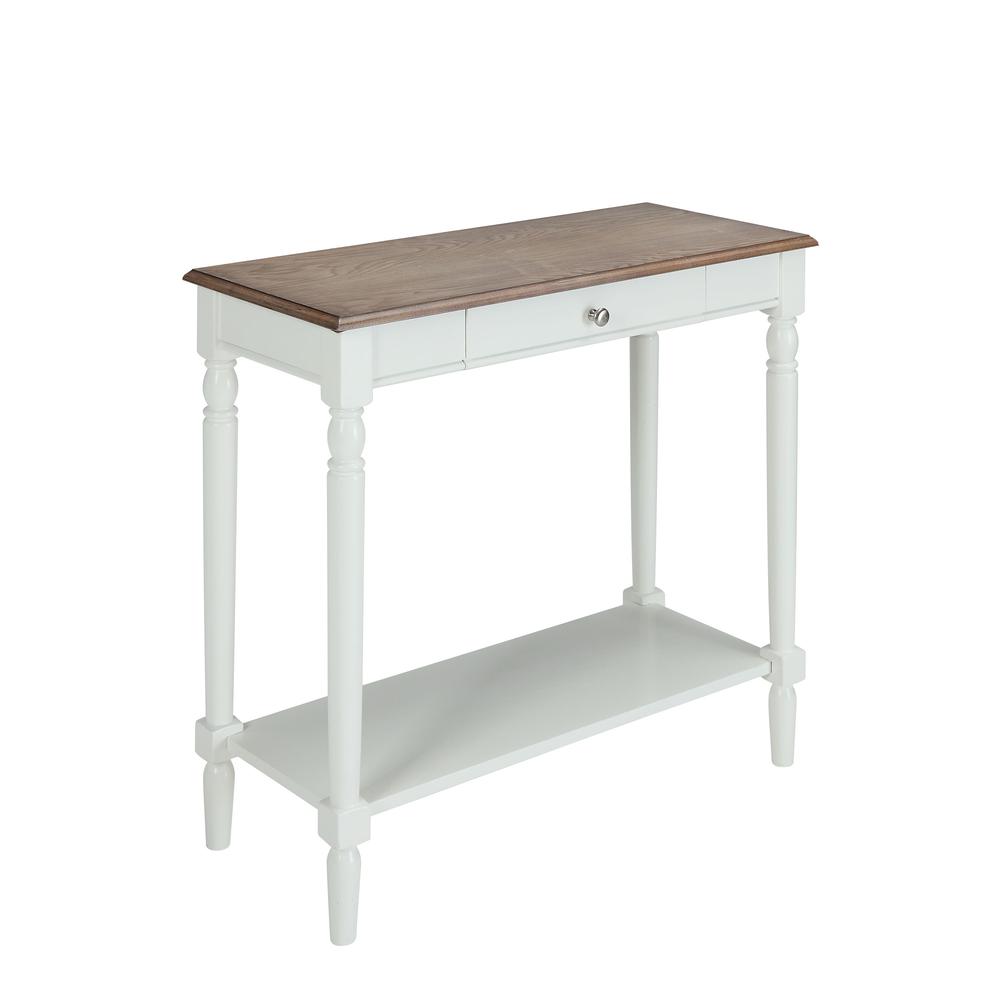 French Country Hall Table with Drawer and Shelf. Picture 1