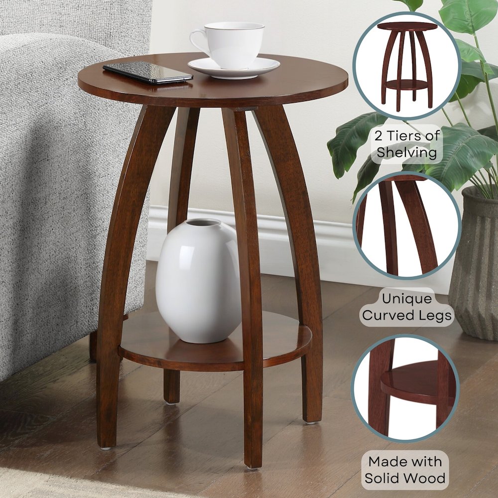 Aldrin End Table with Shelf. Picture 4