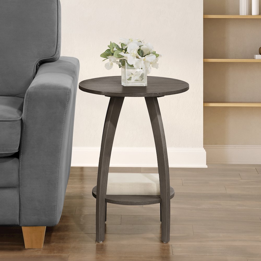 Aldrin End Table with Shelf. Picture 2