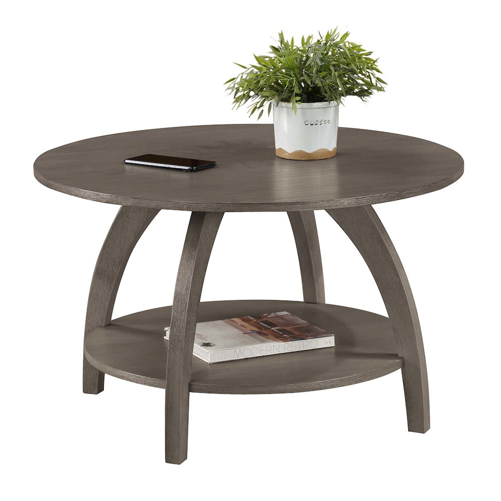 Aldrin Coffee Table with Shelf. Picture 3