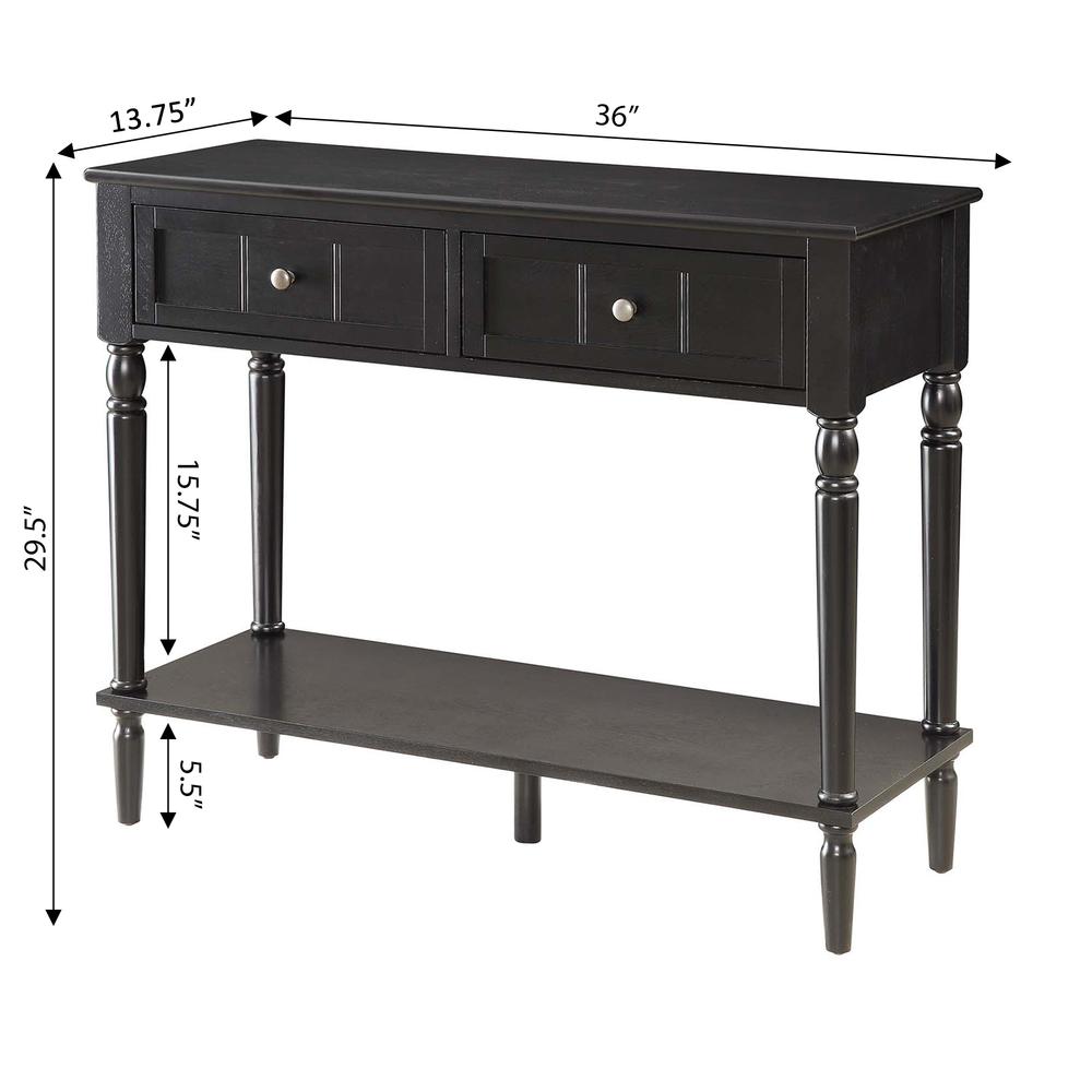French Country Two Drawer Hall Table. Picture 4