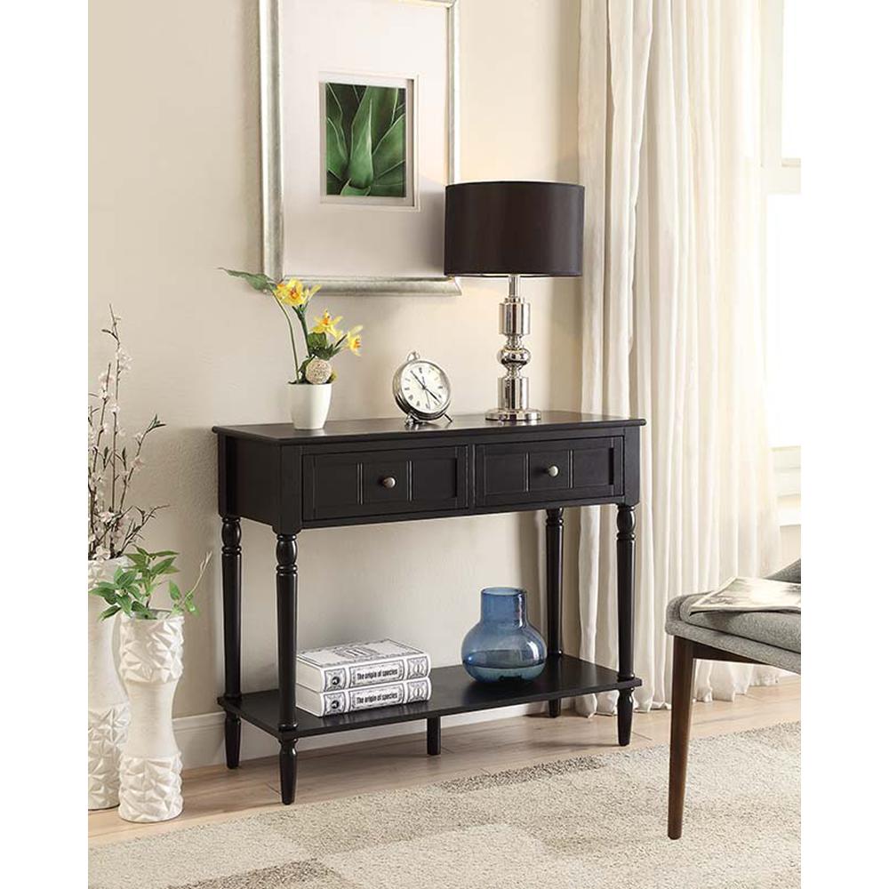 French Country Two Drawer Hall Table. Picture 2