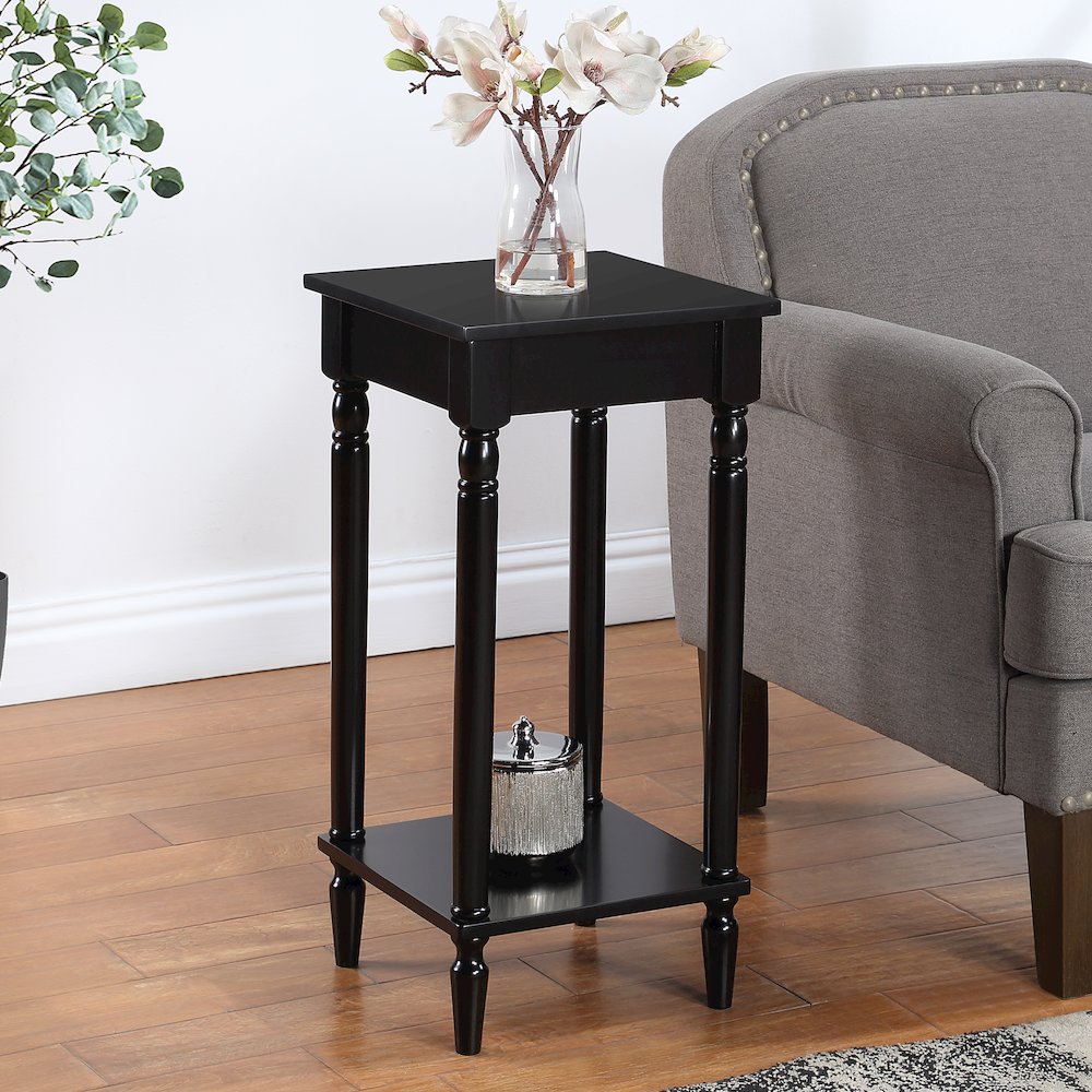 French Country Kim End Table with Shelf. Picture 2