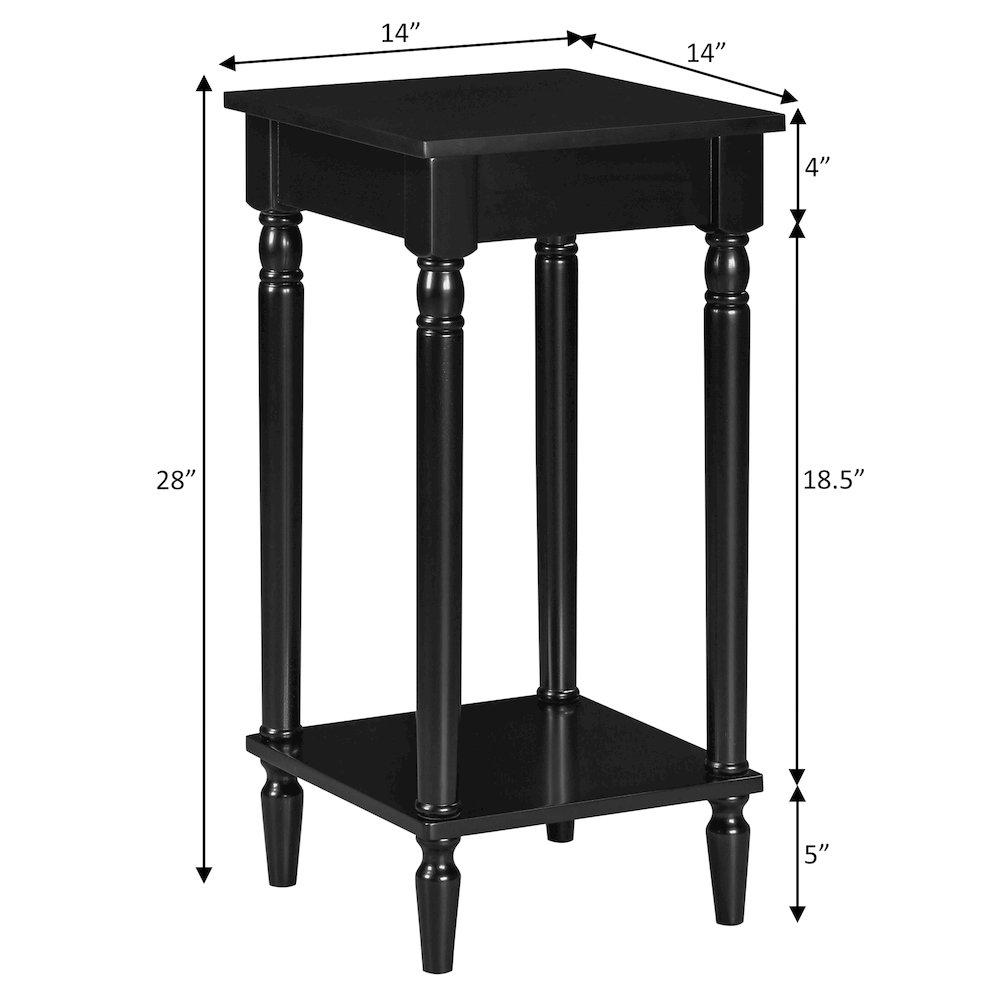 French Country Kim End Table with Shelf. Picture 5