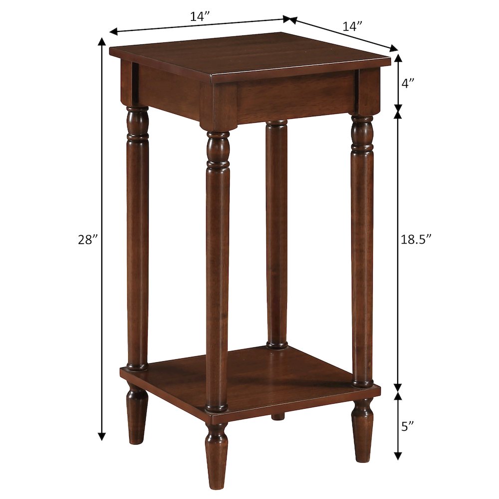 French Country Kim End Table with Shelf. Picture 5