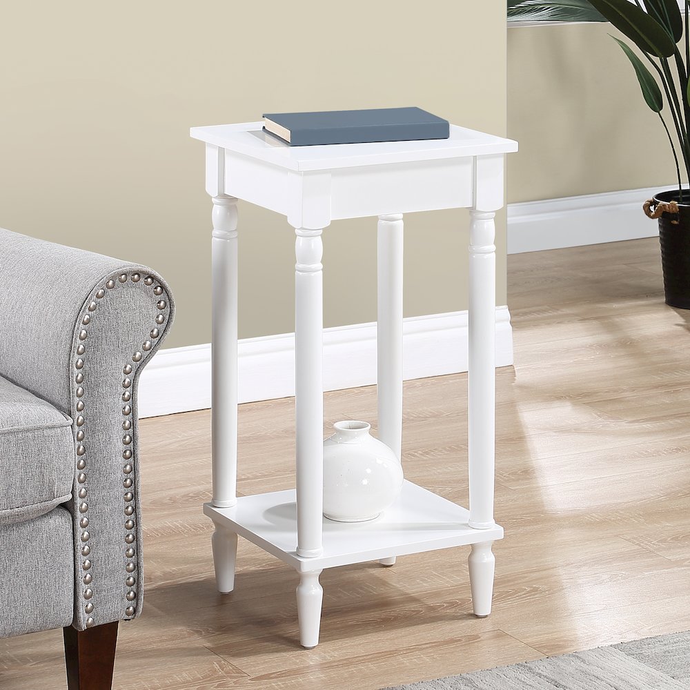 French Country Kim End Table with Shelf. Picture 2