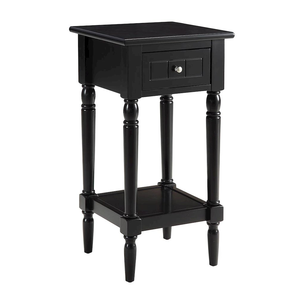 French Country Khloe 1 Drawer Accent Table with Shelf. Picture 1
