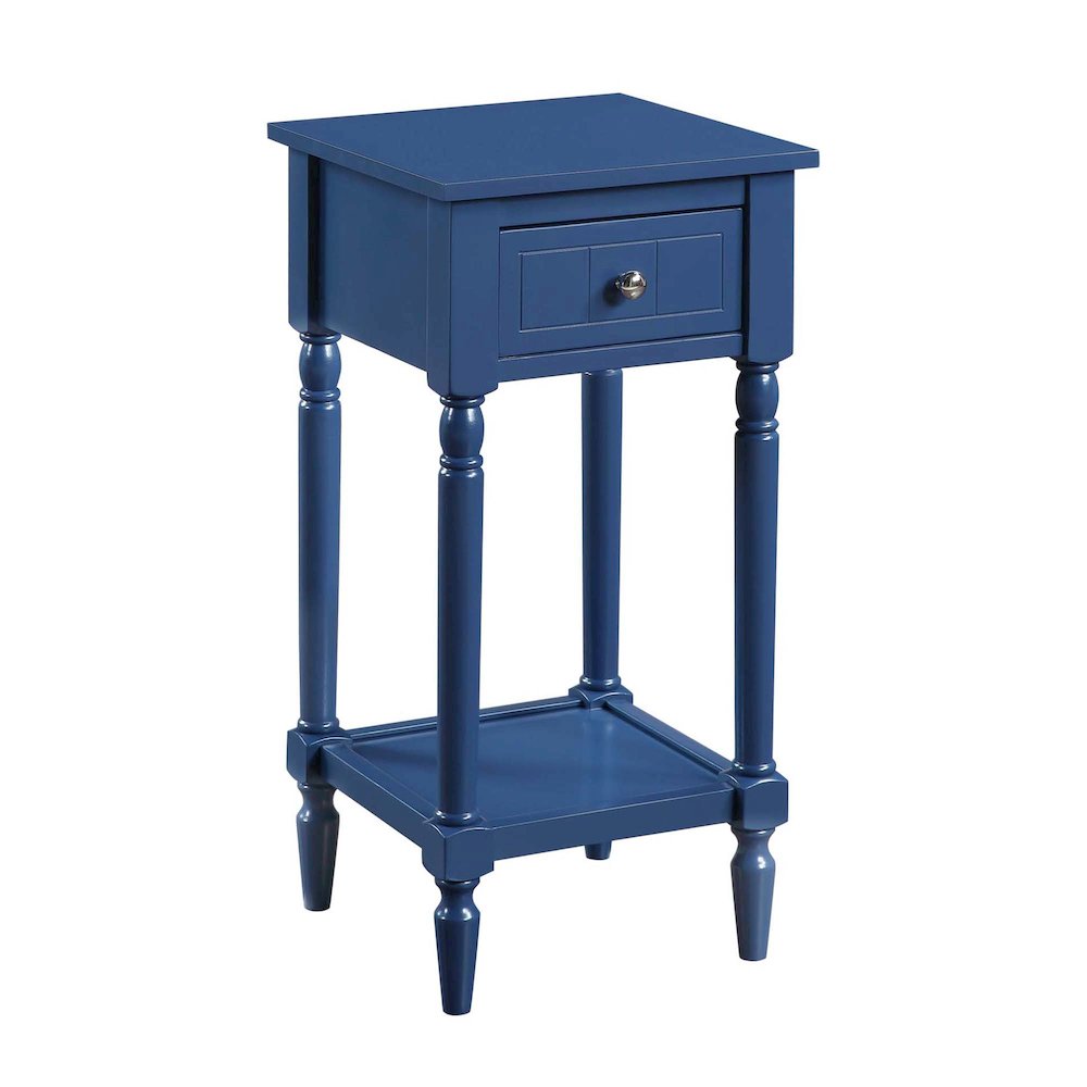 French Country Khloe 1 Drawer Accent Table with Shelf. Picture 1