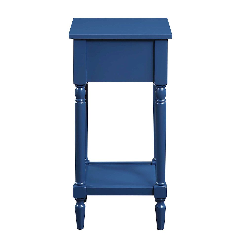 French Country Khloe 1 Drawer Accent Table with Shelf. Picture 6