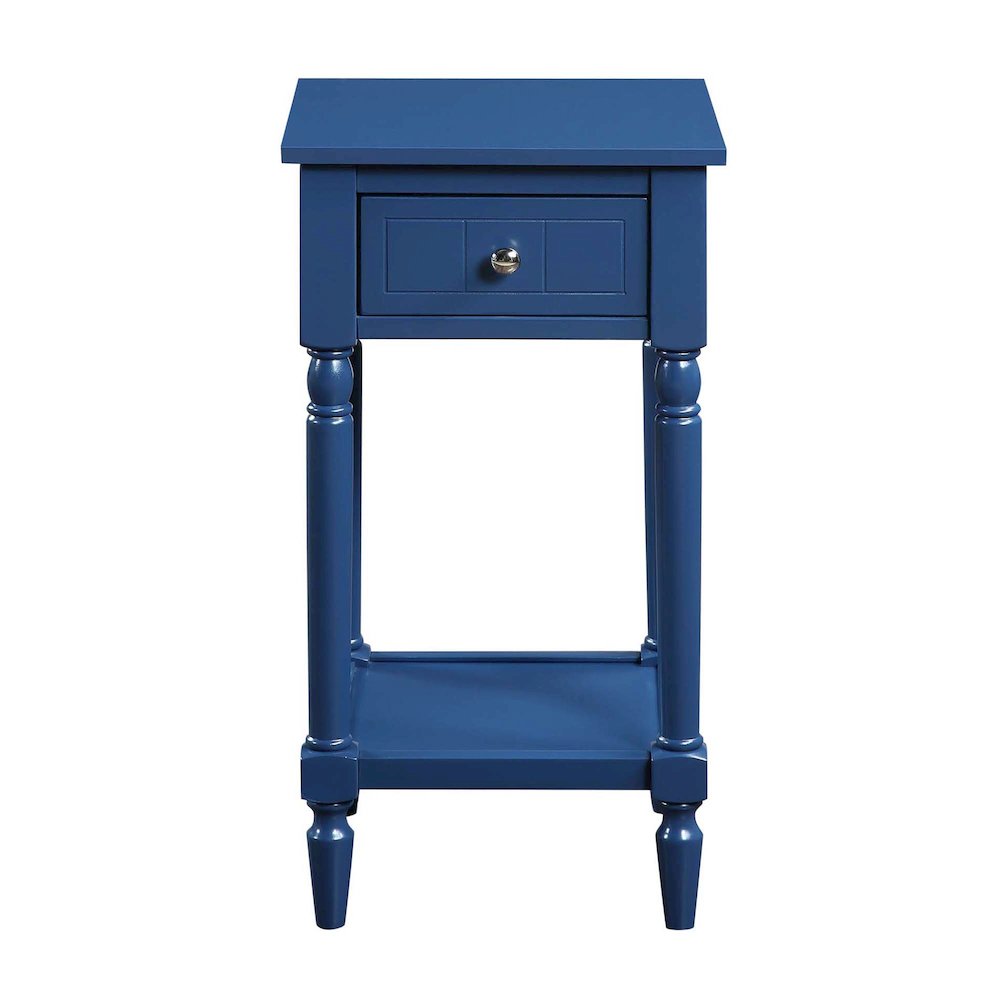 French Country Khloe 1 Drawer Accent Table with Shelf. Picture 5