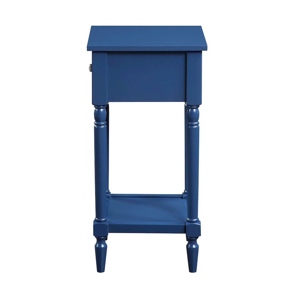 French Country Khloe 1 Drawer Accent Table with Shelf. Picture 7