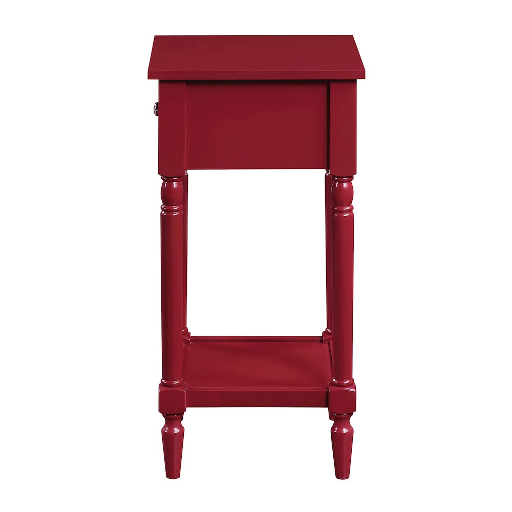 French Country Khloe 1 Drawer Accent Table with Shelf. Picture 7
