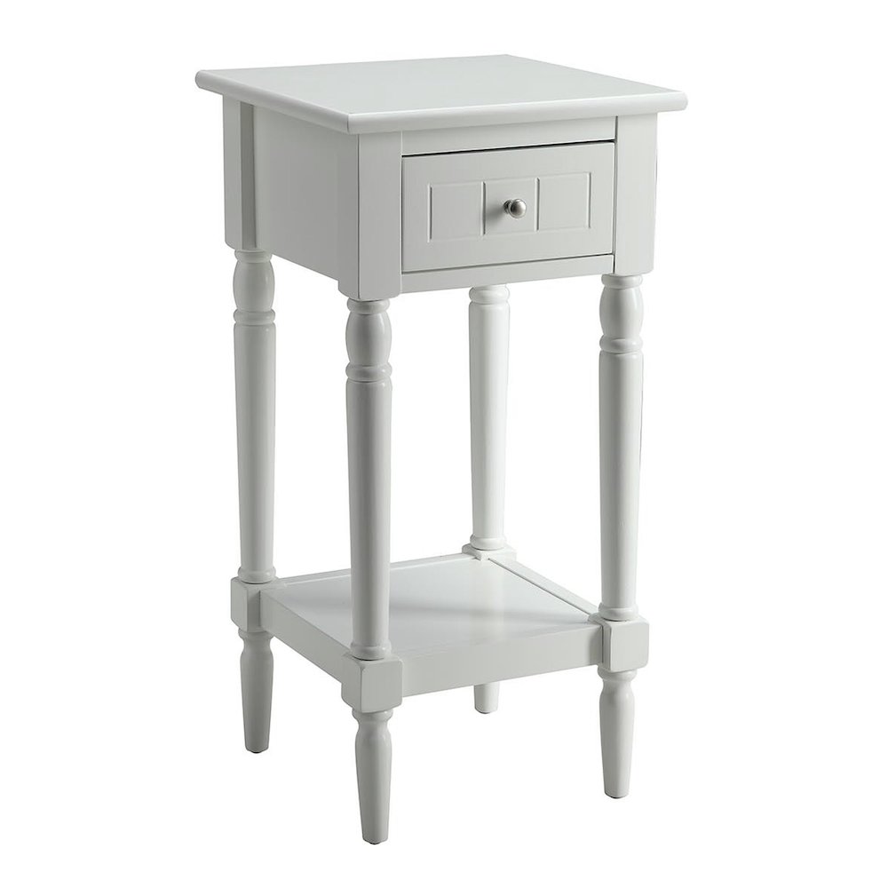 French Country Khloe 1 Drawer Accent Table with Shelf. Picture 1