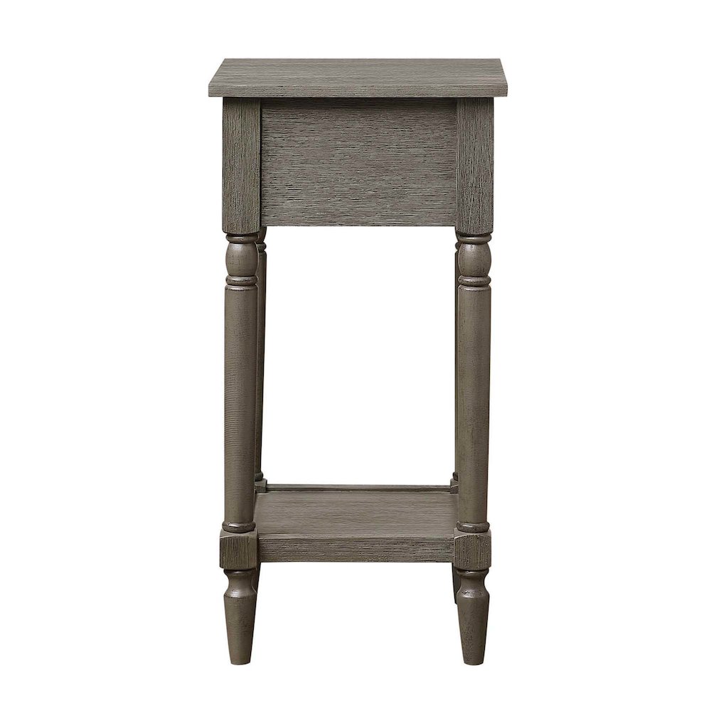French Country Khloe 1 Drawer Accent Table with Shelf. Picture 7