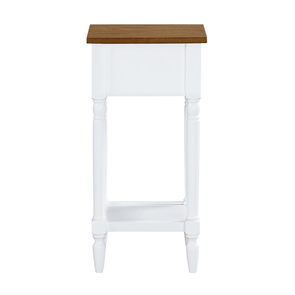 French Country Khloe 1 Drawer Accent Table with Shelf. Picture 6