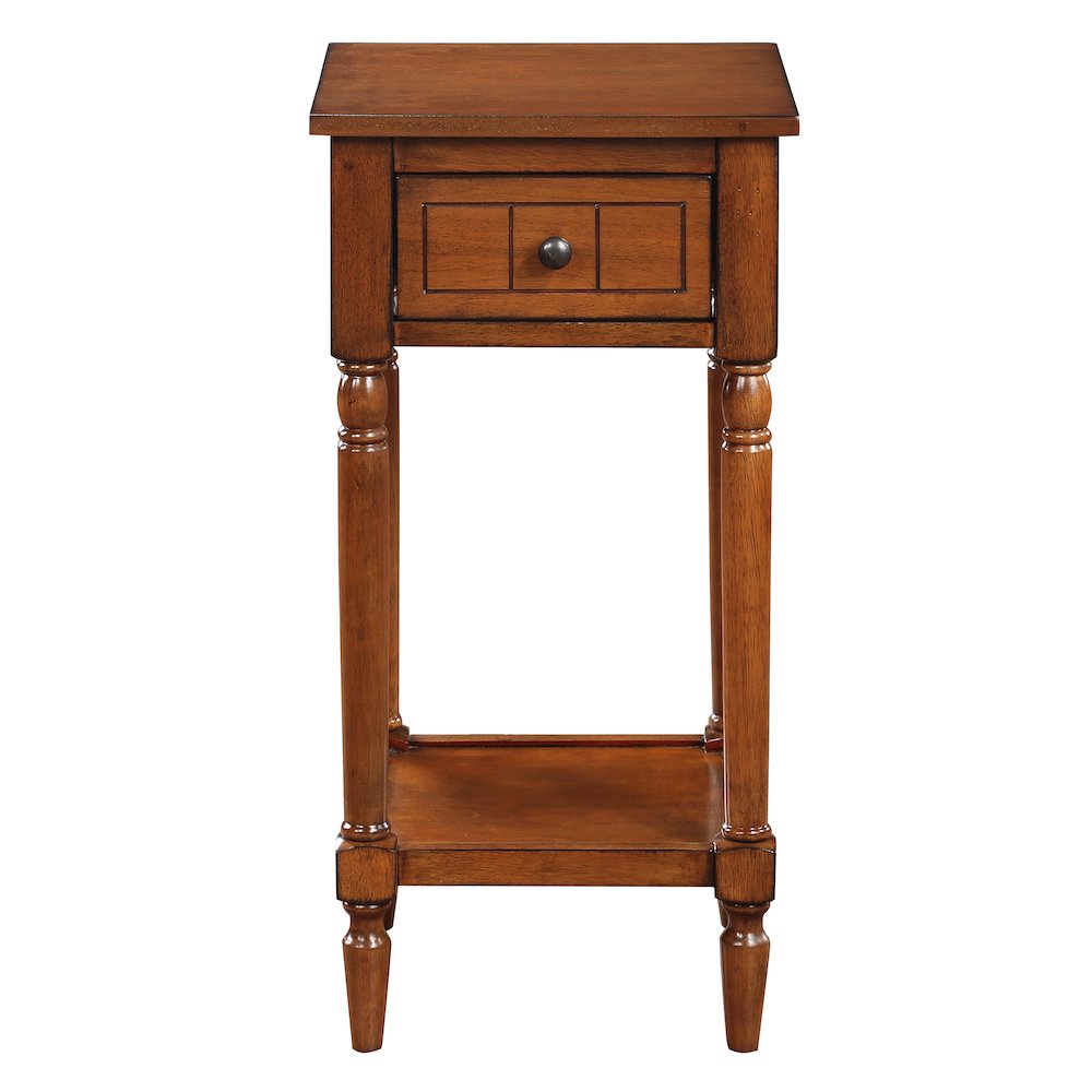 French Country Khloe 1 Drawer Accent Table with Shelf. Picture 7