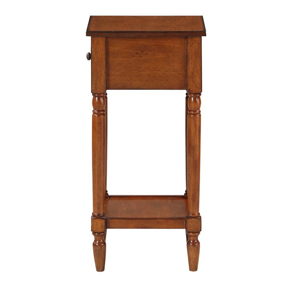 French Country Khloe 1 Drawer Accent Table with Shelf. Picture 8