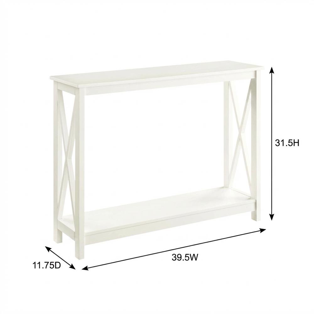 Wooden Console Table with Shelving for Modern Living Room or Entryway. Picture 7