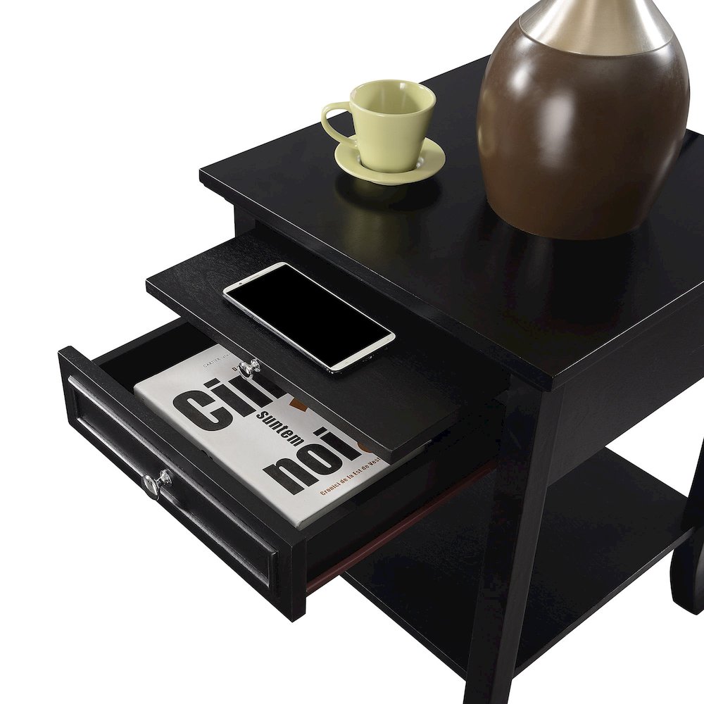 American Heritage Logan End Table with Drawer and Slide. Picture 4