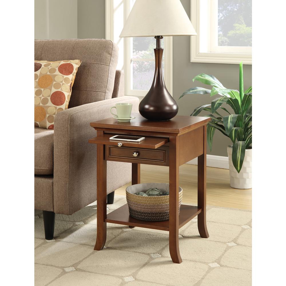 American Heritage Logan End Table with Drawer and Slide. Picture 2