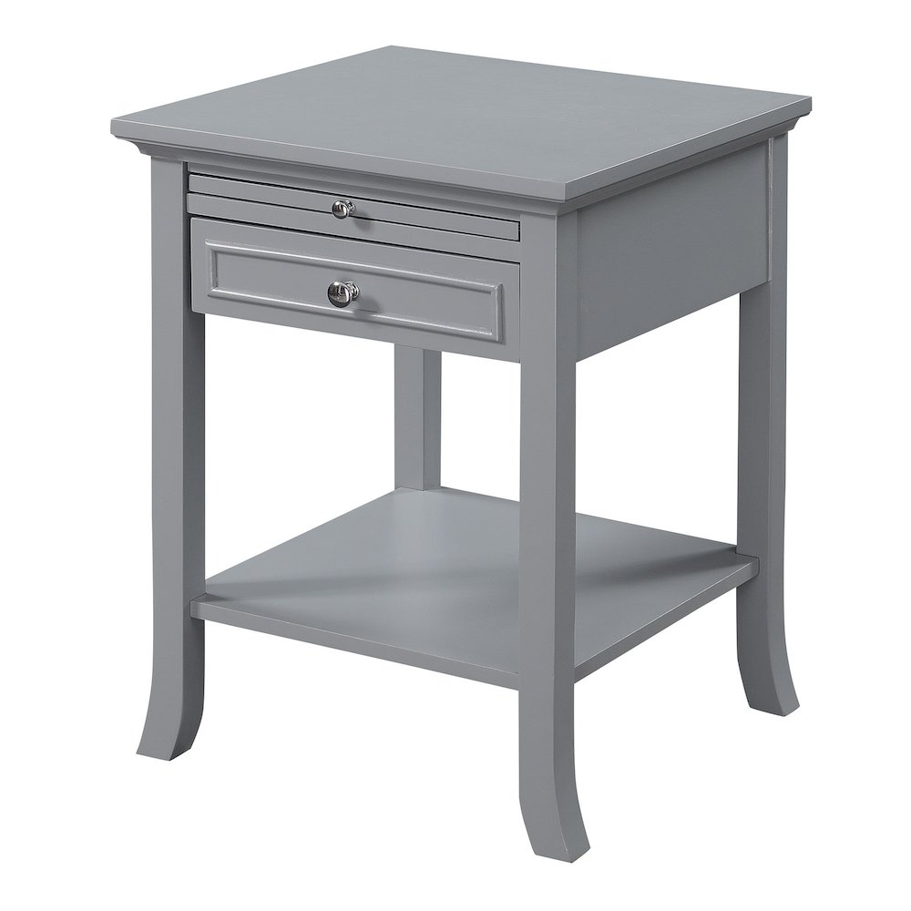 American Heritage Logan End Table with Drawer and Slide. Picture 1