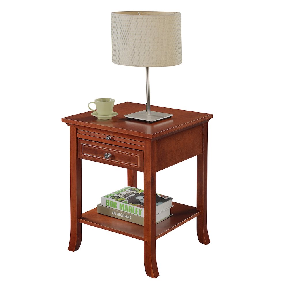American Heritage Logan End Table with Drawer and Slide. Picture 3