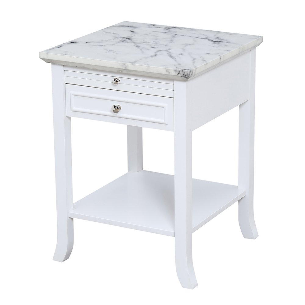 American Heritage Logan End Table with Drawer and Slide. Picture 1