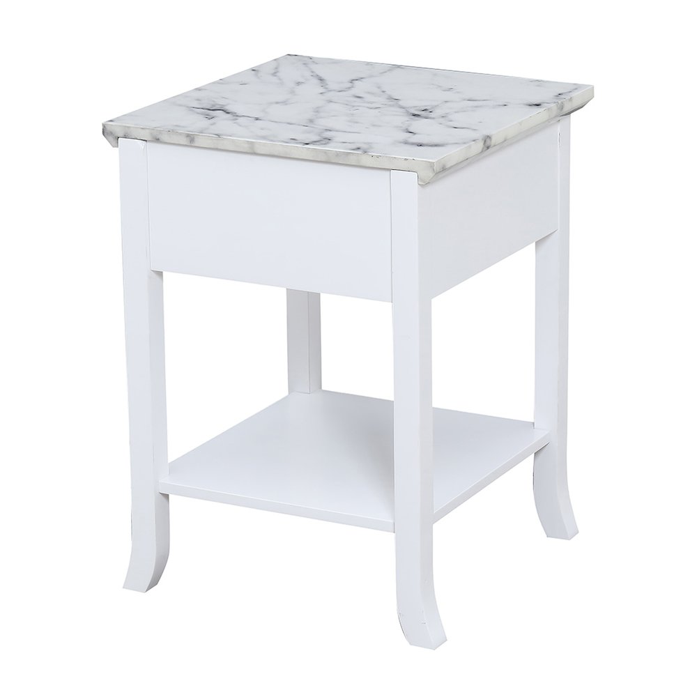 American Heritage Logan End Table with Drawer and Slide. Picture 6