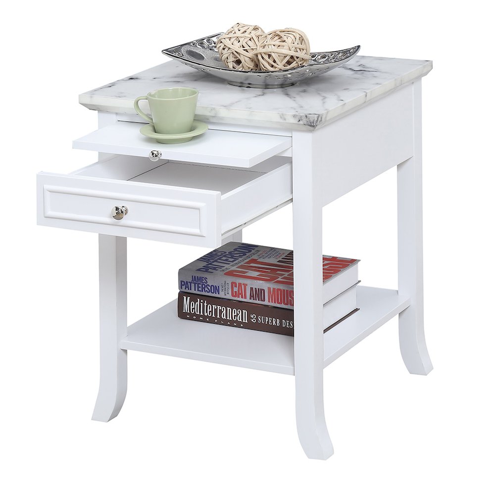 American Heritage Logan End Table with Drawer and Slide. Picture 3