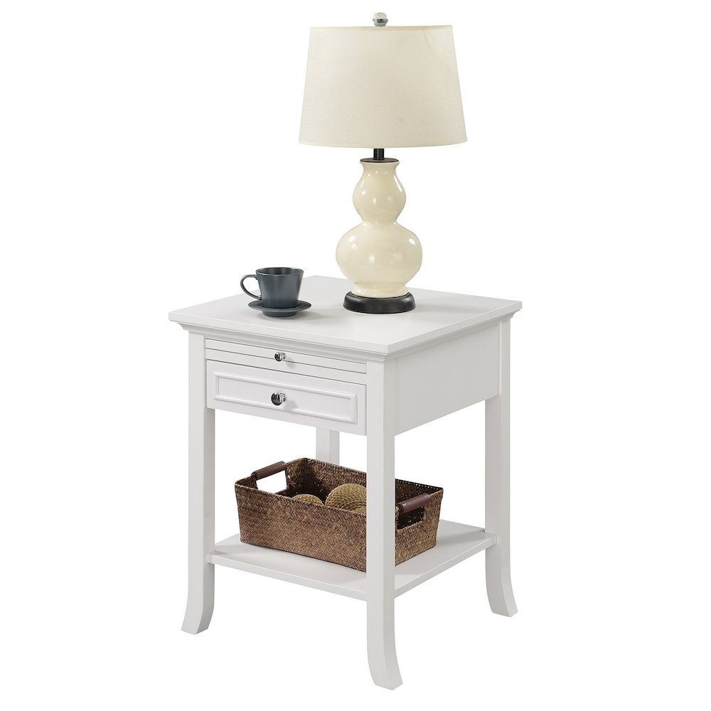 American Heritage Logan End Table with Drawer and Slide. Picture 3