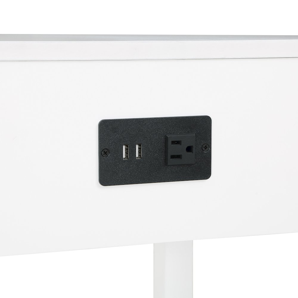 1 Drawer End Table with Charging Station and Pull-Out Shelf. Picture 5