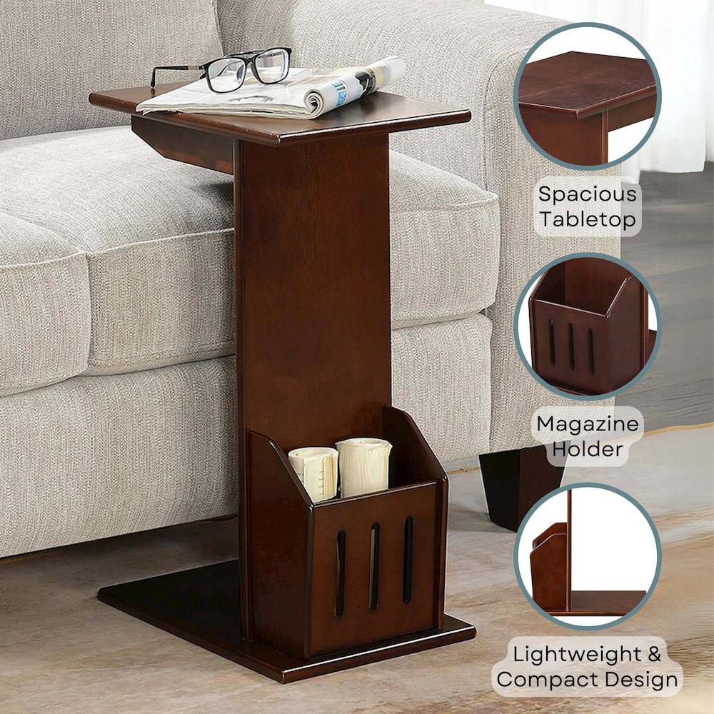 Designs2Go Abby C End Table with Magazine Holder. Picture 4