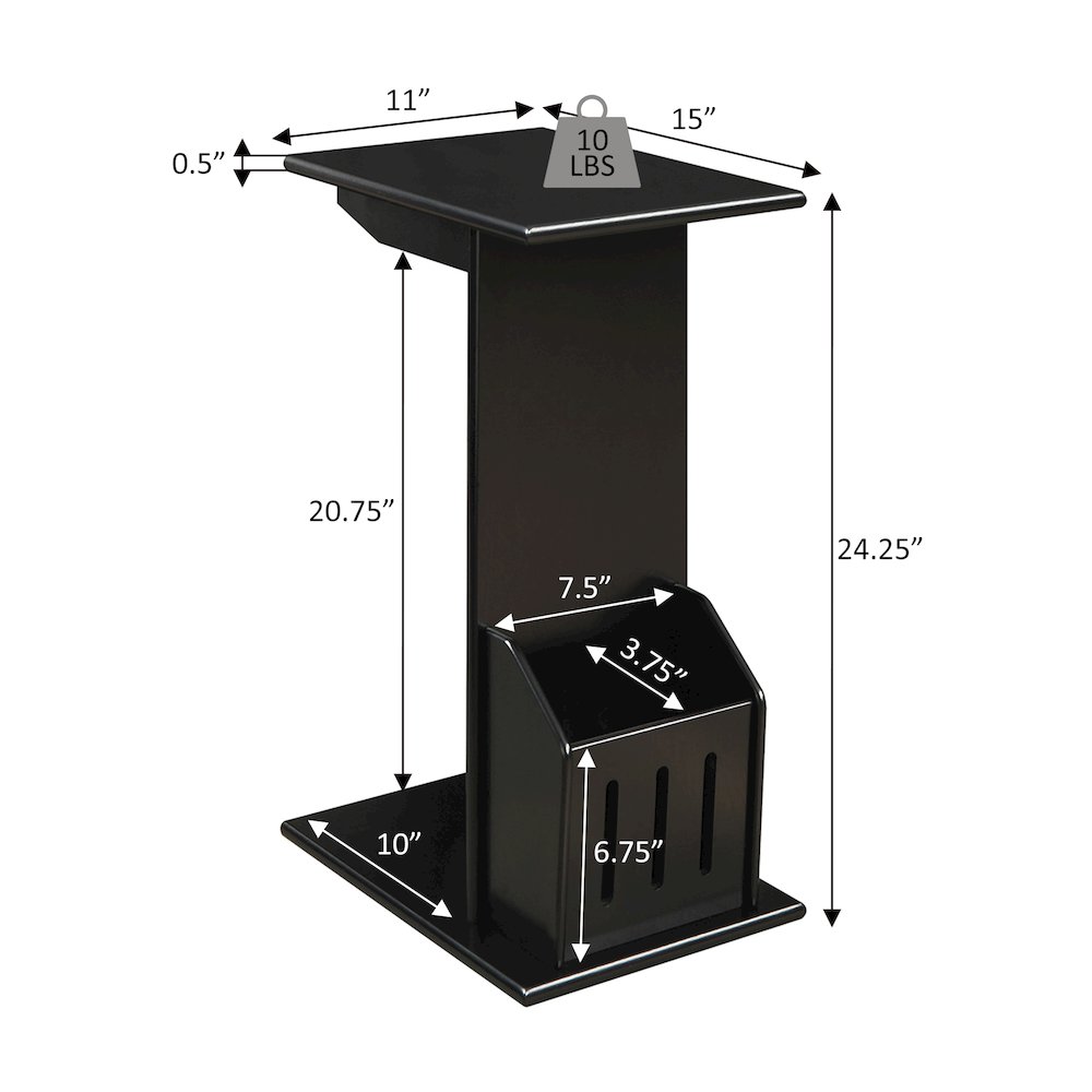 Designs2Go Abby C End Table with Magazine Holder. Picture 7