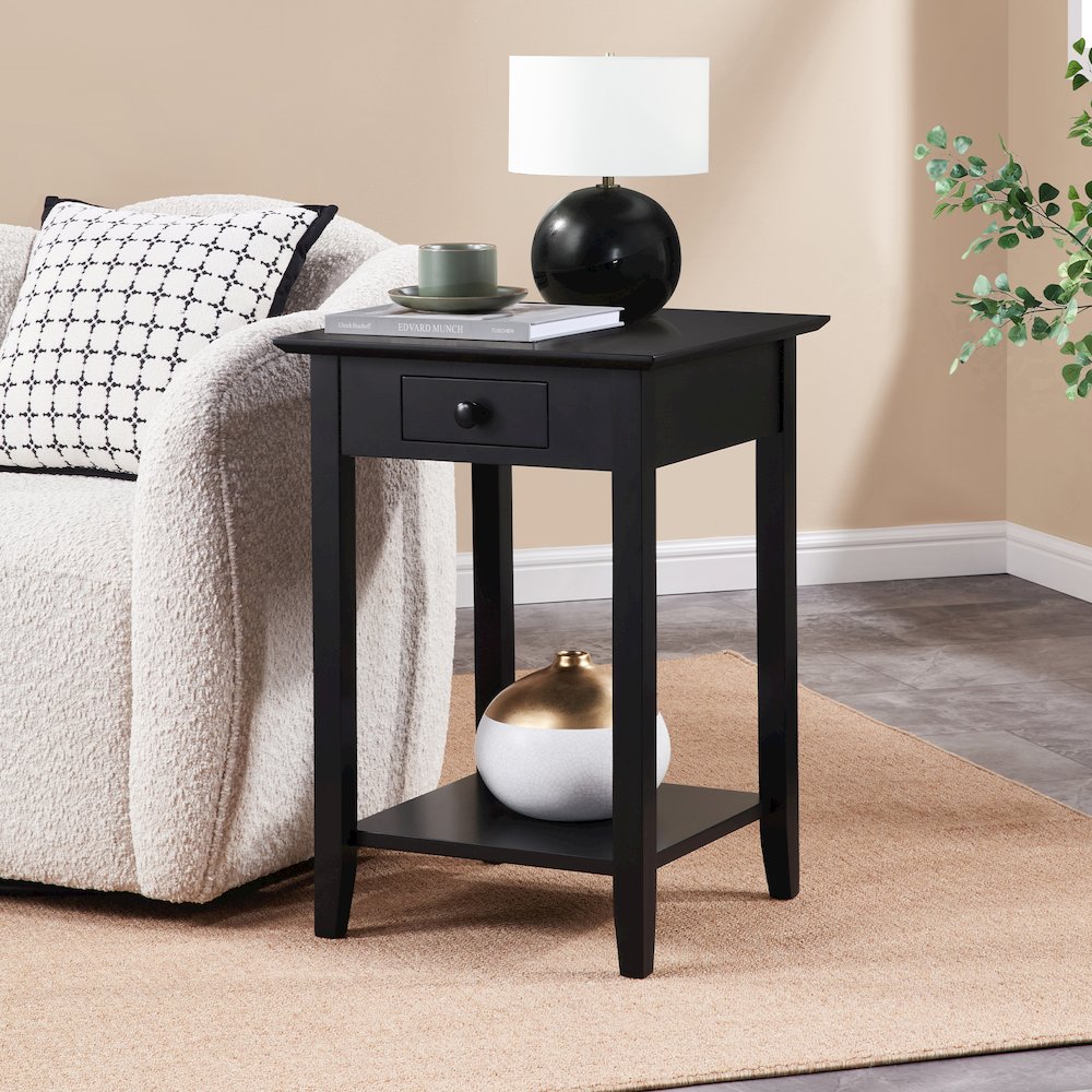 American Heritage End Table with Drawer and Shelf. Picture 2