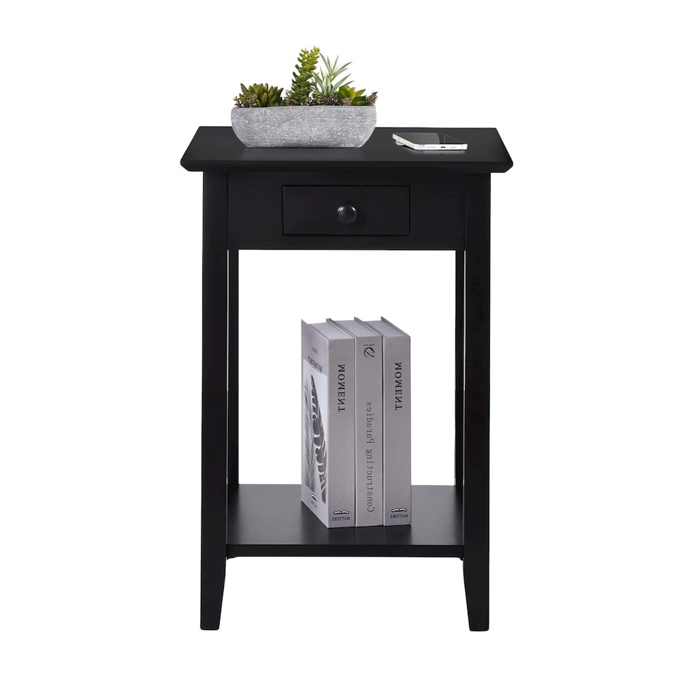 American Heritage End Table with Drawer and Shelf. Picture 3