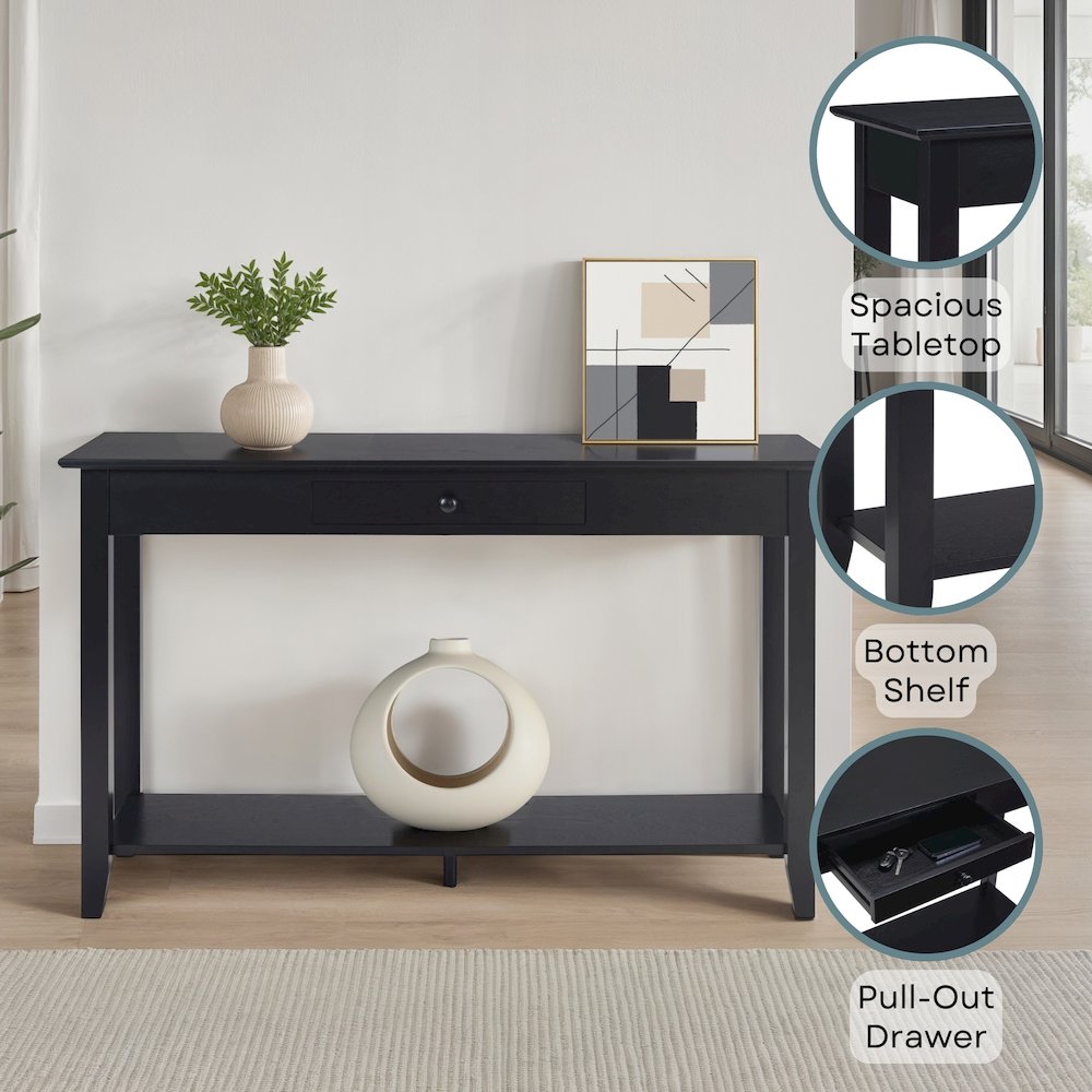 American Heritage Console Table with Drawer. Picture 4