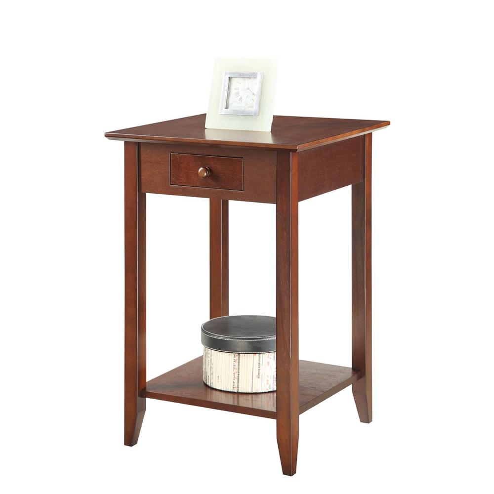 American Heritage End Table with Drawer and Shelf. Picture 1