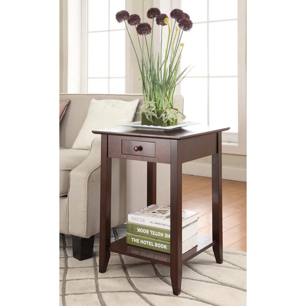 American Heritage End Table with Drawer and Shelf. Picture 3