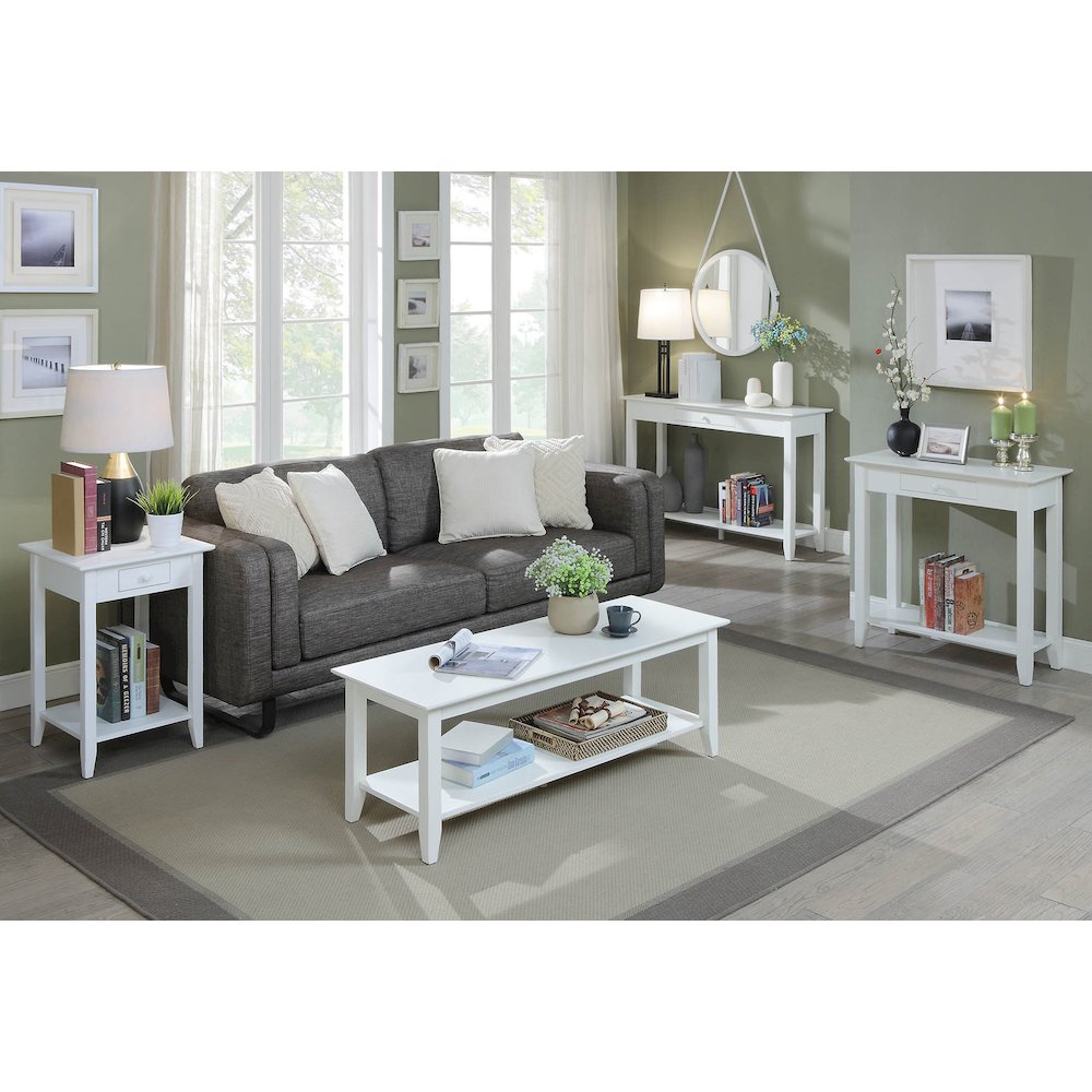 American Heritage End Table with Drawer and Shelf. Picture 4