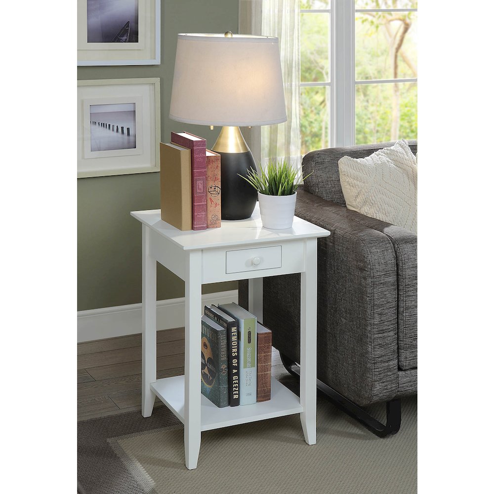 American Heritage End Table with Drawer and Shelf. Picture 2