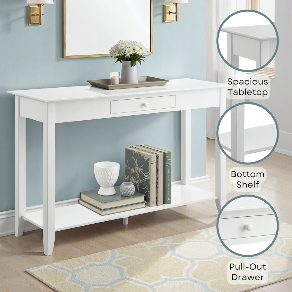 American Heritage Console Table with Drawer. Picture 4