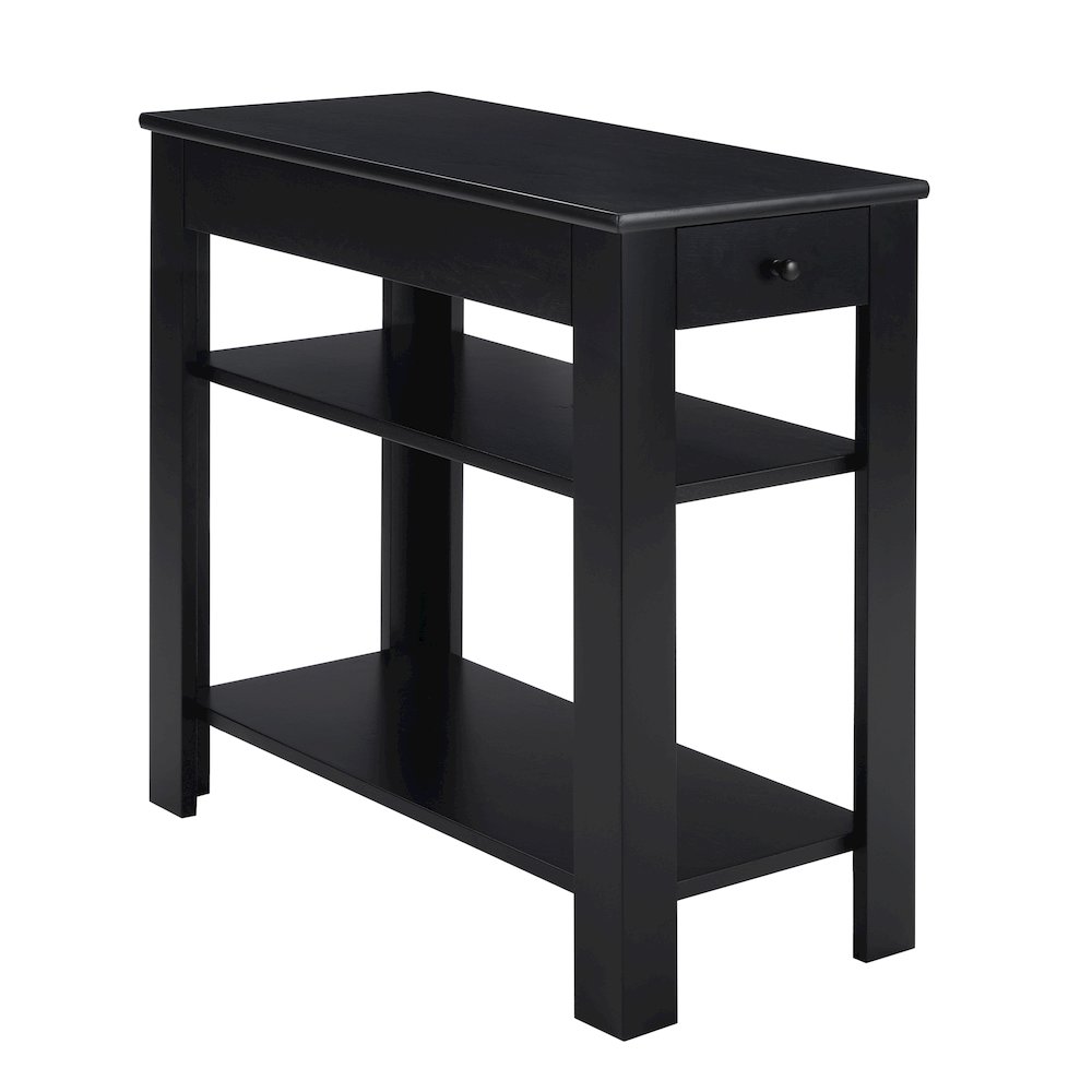 Designs2Go 1 Drawer Baja Chairside End Table with Shelves. Picture 1